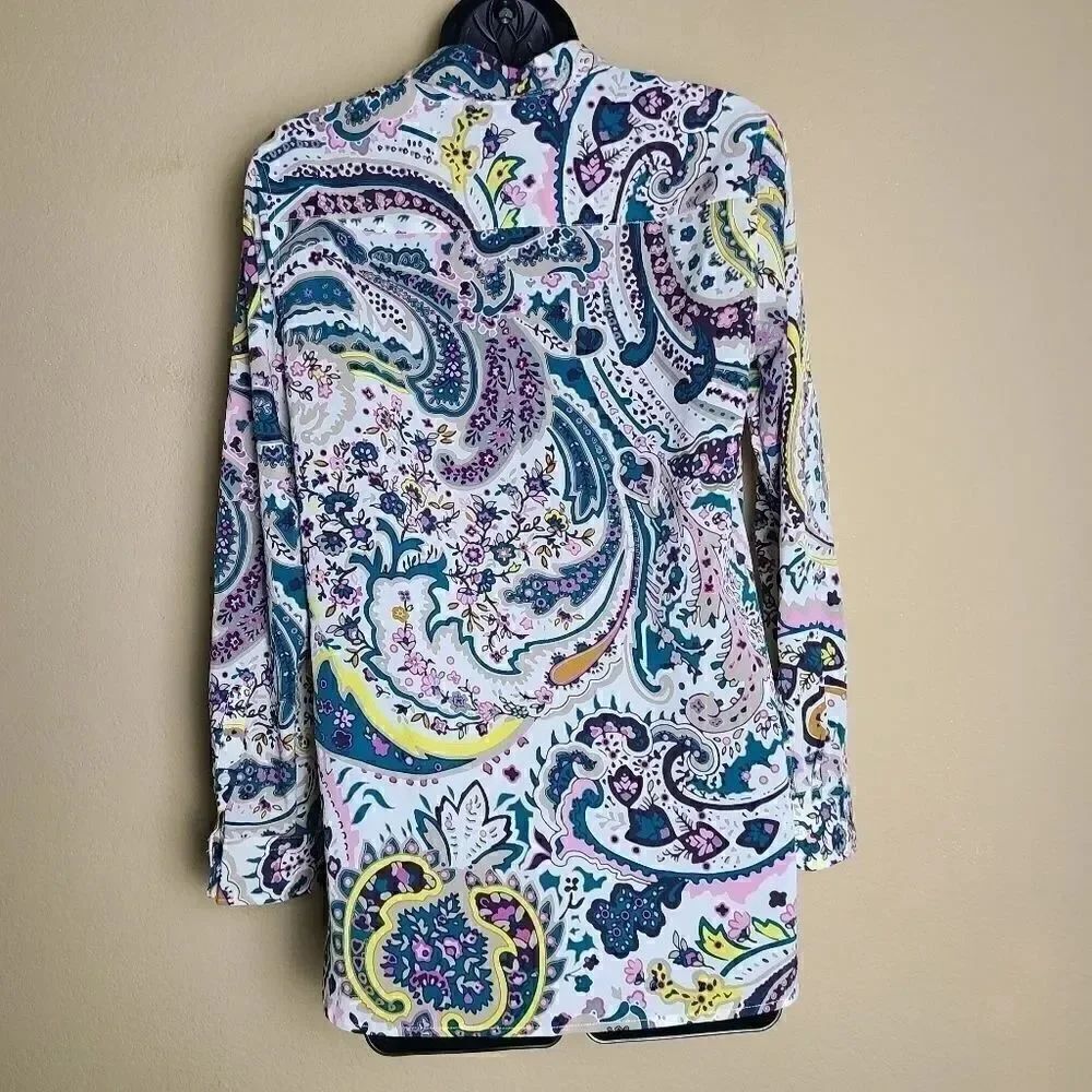 Talbots Floral Long Sleeve Button Up - Picture 6 of 8